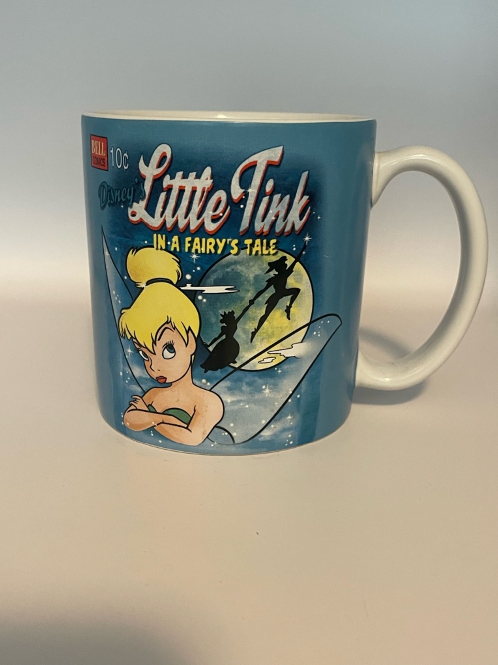 Disney Tinker Bell Blue Ceramic Character Mug